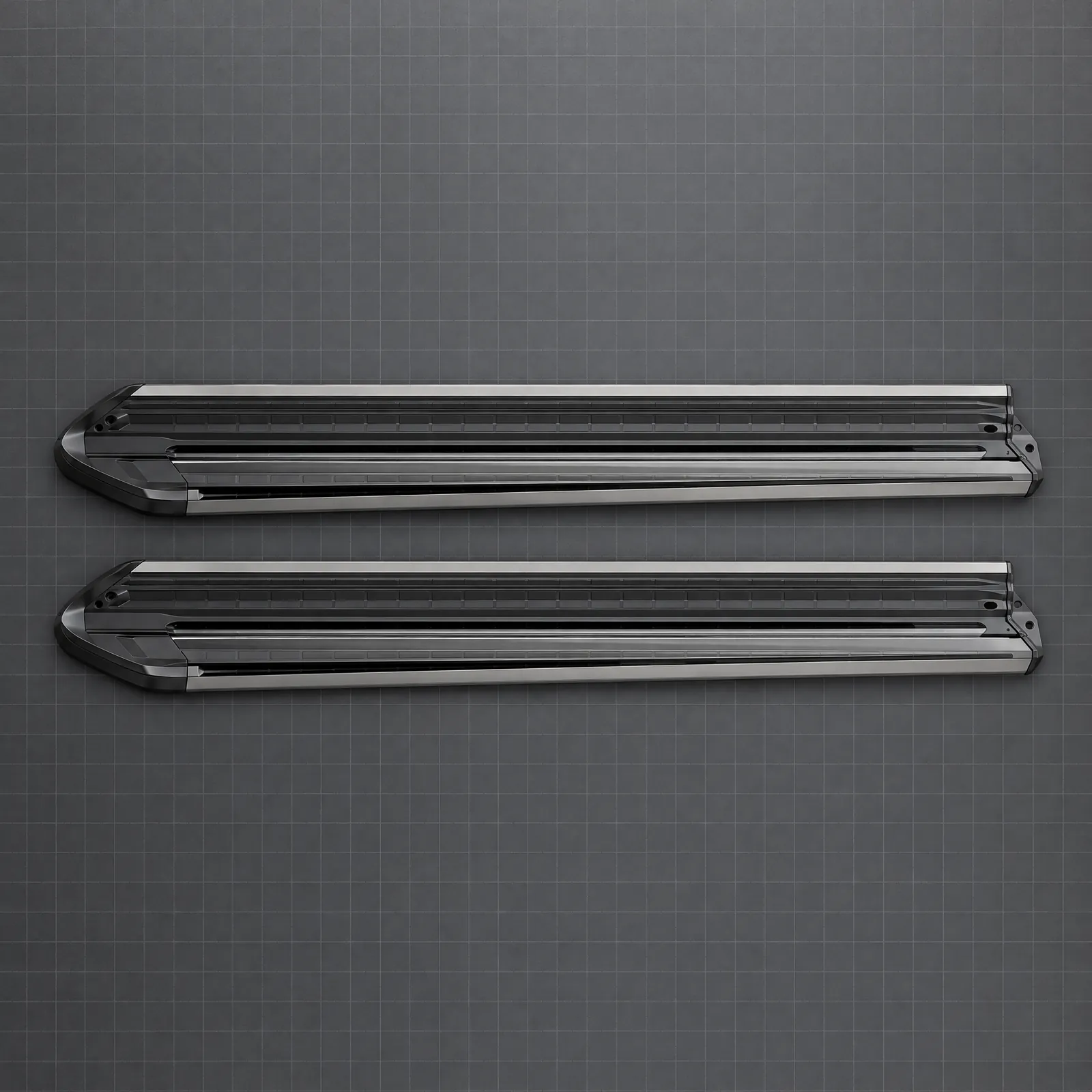 Estribos de aluminio Bracco B2, vista técnica