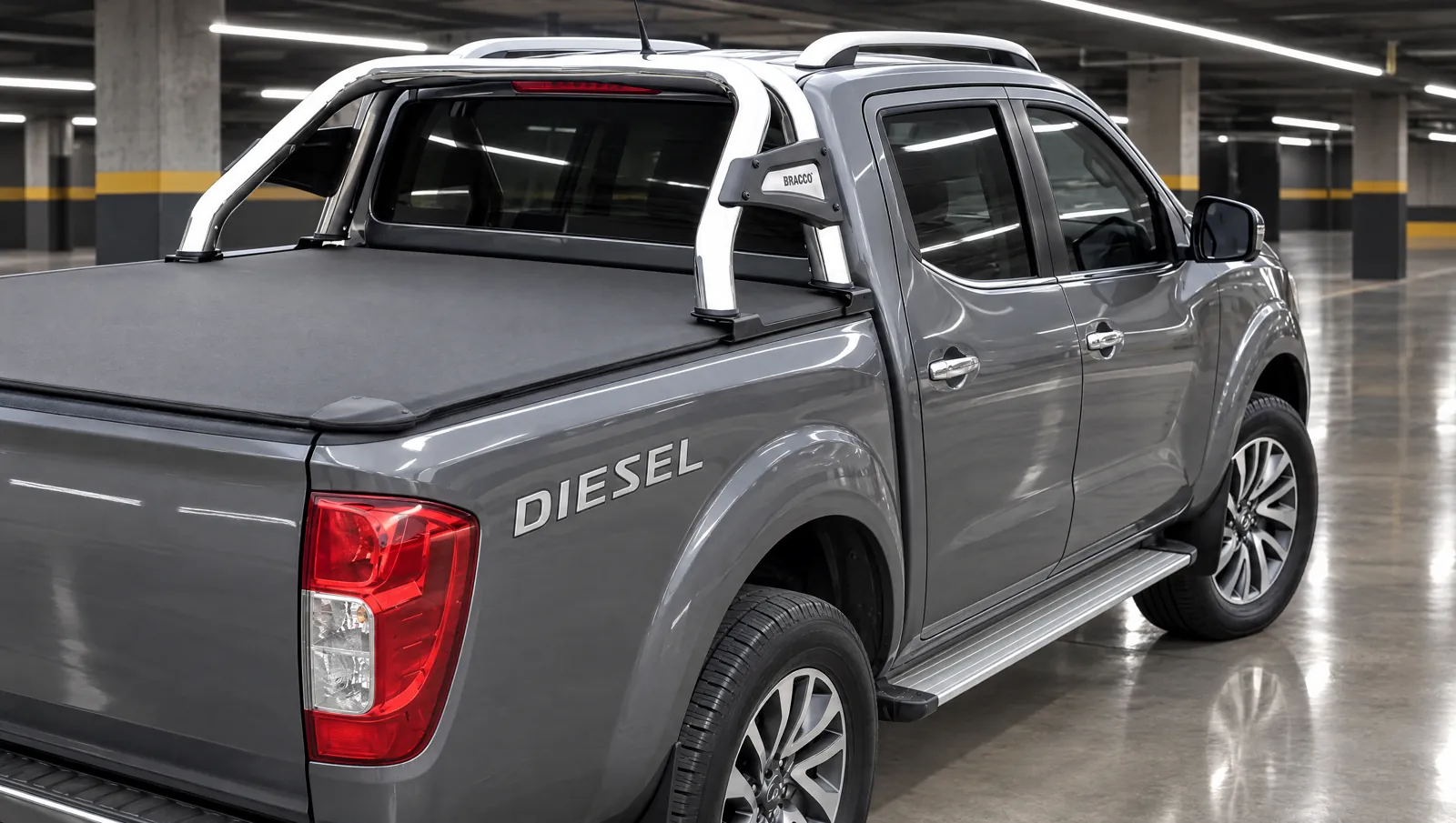 Nissan Frontier con jaula Bracco y cubierta de caja