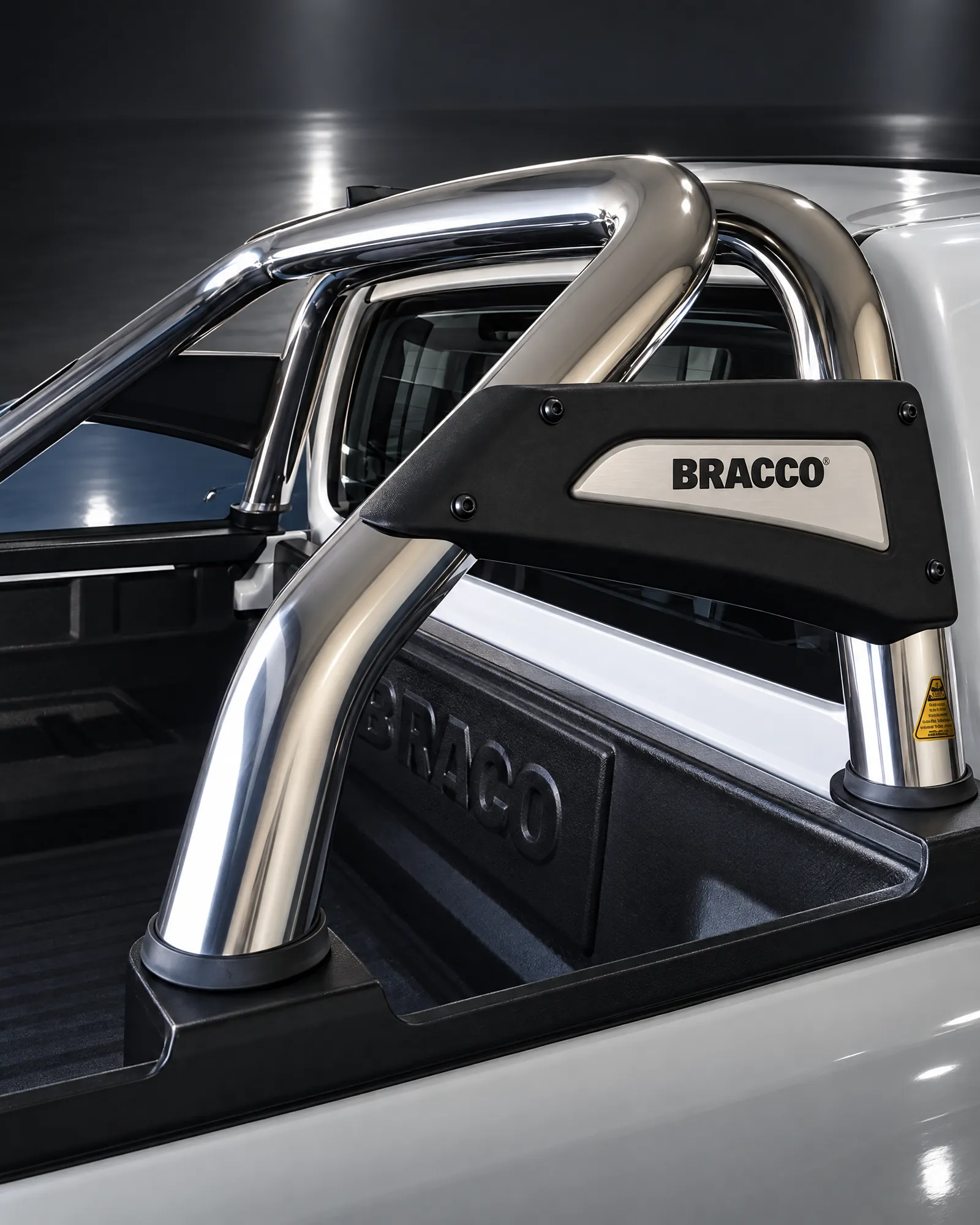 Jaula Bracco EVO inoxidable con placa lateral negra, otro punto de vista