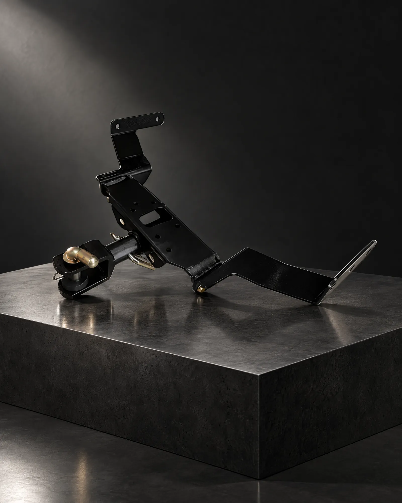 Enganche Bracco para Volkswagen Amarok sobre pedestal de hormigón